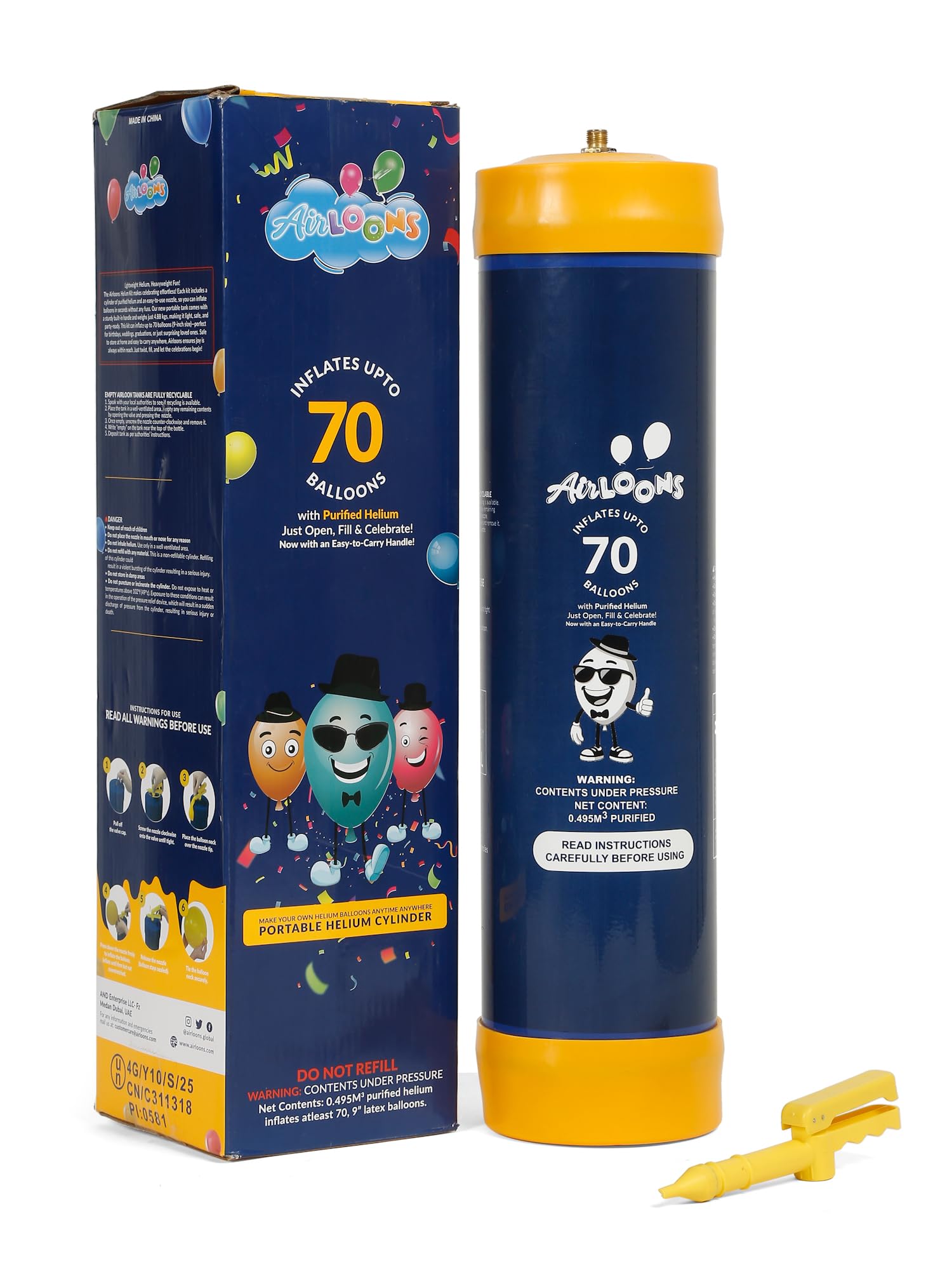 Airloons helium canister UK delivery