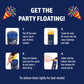How to use the Airloons helium canister in 4 steps: remove valve cap, screw on nozzle, fit balloon, press to inflate