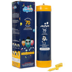 Airloons 70 balloon helium canister with retail box and easy-fill nozzle