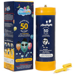 Airloons 50 balloon helium canister with retail box and easy-fill nozzle